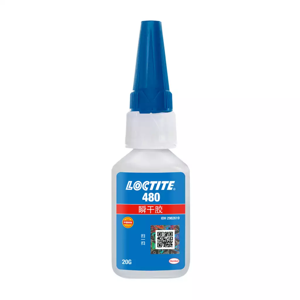 乐泰LOCTITE 480 耐冲击橡胶增强 · 黑色瞬干胶 成都德阳绵阳经销商现货